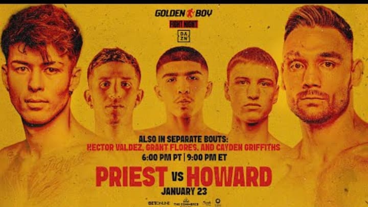 GOLDEN BOY FIGHT NIGHT | Eric Priest vs. Tyler "Hercules" Howard GOLDEN BOY FIGHT NIGHT | Eric Priest vs. Tyler "Hercules" Howard