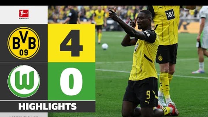 Guirassy On FIRE! | BORUSSIA DORTMUND - VFL WOLFSBURG | Highlights | Matchday 32 – Bundesliga 24/25