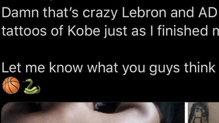 Los Angeles Laker fan gets Kobe Bryant tattoo