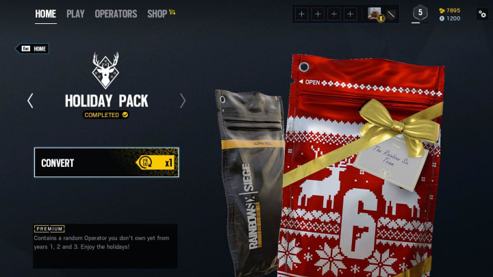 Here is the cost, contents, and for the Rainbow Six Siege Holiday Pack