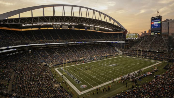 SEATTLE, WASHINGTON - AUGUST 18: A general view of Lumen Field during the preseason game between the Seattle Seahawks and the Chicago Bears on August 18, 2022 in Seattle, Washington. (Photo by Steph Chambers/Getty Images)