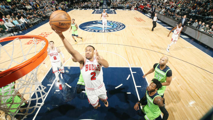 MINNEAPOLIS, MN – NOVEMBER 24: Jabari Parker #2 of the Chicago Bulls shoots the ball against the Minnesota Timberwolves on November 24, 2018 at Target Center in Minneapolis, Minnesota. (Photo by David Sherman/NBAE via Getty Images)