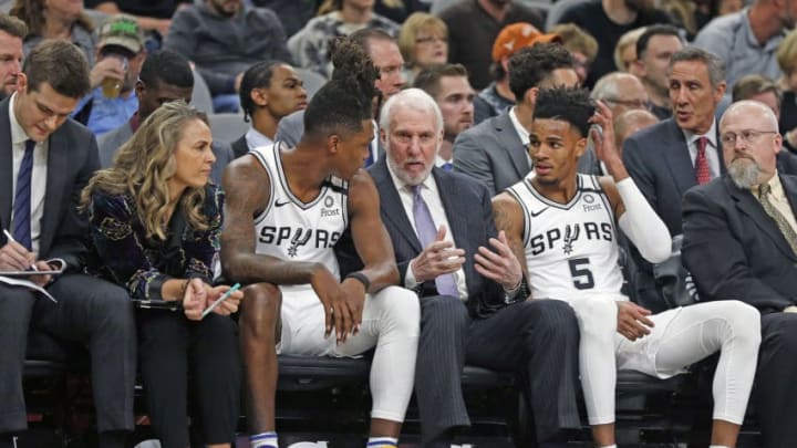 San Antonio Spurs Lonnie Walker Dejounte Murray (Photo by Ronald Cortes/Getty Images)