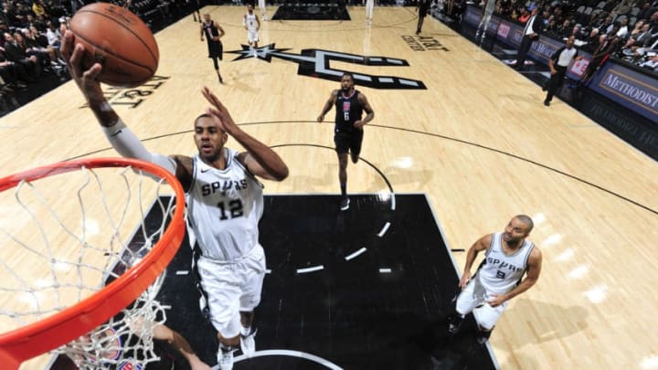 SAN ANTONIO, TX - DECEMBER 18: LaMarcus Aldridge SAN ANTONIO, TX - DECEMBER 18: LaMarcus Aldridge