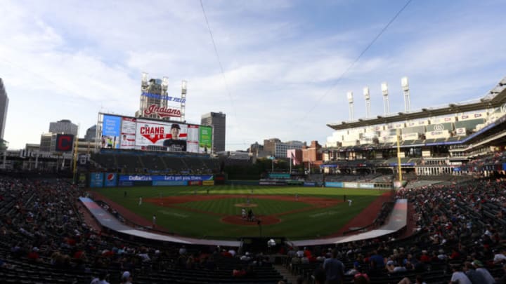 A general view of Progressive Field home of the Cleveland Indians (Photo by Justin K. Aller/Getty Images)