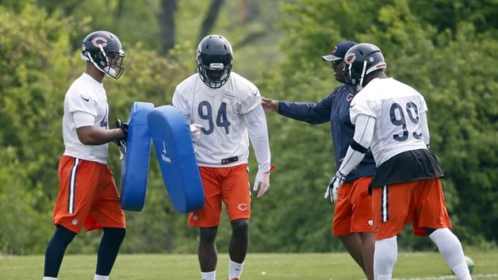 May 25, 2016; Lake Forest, IL, USA; Chicago Bears linebacker Leonard Floyd (94) during the OTA practice at Halas Hall. Mandatory Credit: Kamil Krzaczynski-USA TODAY Sports