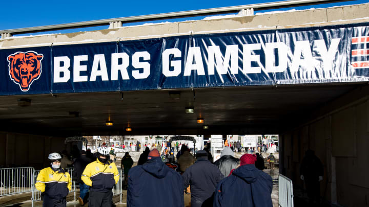 CHICAGO, IL – DECEMBER 18: Fans walk into Soldier Field bundled up for the cold weather prior to the game between the Chicago Bears and the Green Bay Packers on December 18, 2016 in Chicago, Illinois. Today’s game is expected to be one of the coldest games ever played at Soldier Field. (Photo by Kena Krutsinger/Getty Images)