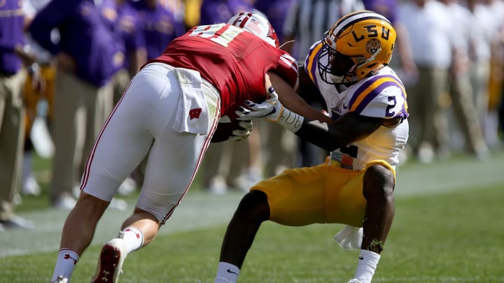 GREEN BAY, WI – SEPTEMBER 3: Kevin Toliver II #2 of the LSU Tigers (Photo by Dylan Buell/Getty Images)