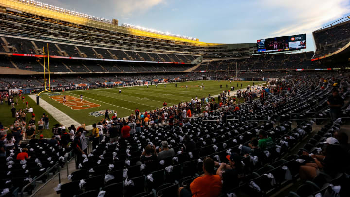 CHICAGO, IL – SEPTEMBER 19: A general view prior to the game between the Chicago Bears and the Philadelphia Eagles at Soldier Field on September 19, 2016 in Chicago, Illinois. (Photo by Jonathan Daniel/Getty Images)