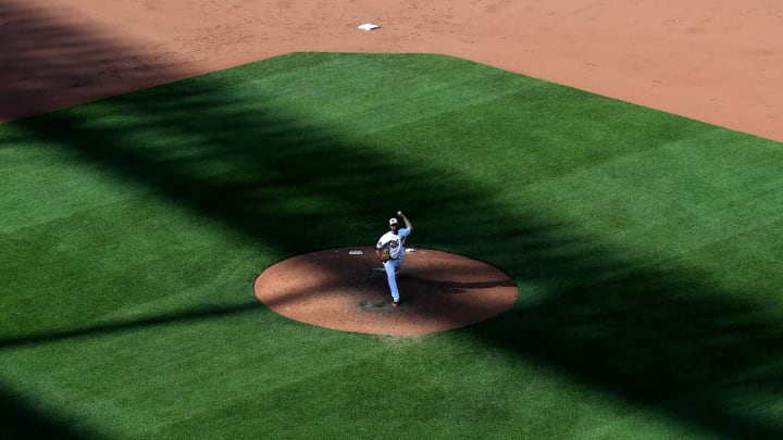 BALTIMORE, MARYLAND – JUNE 26: Richard Bleier #48 of the Baltimore Orioles pitches against the San Diego Padres at Oriole Park at Camden Yards on June 26, 2019 in Baltimore, Maryland. (Photo by Rob Carr/Getty Images)