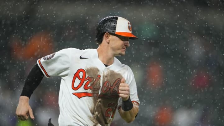 Baltimore Orioles left fielder Austin Hays (21) runs out a home run. Mandatory Credit: Gregory Fisher-USA TODAY Sports