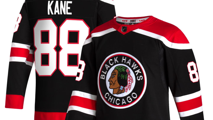 NHL Chicago Blackhawks Custom Name Number Reverse Retro Redesign