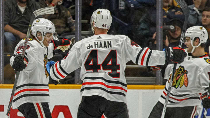 Calvin de Haan, Chicago Blackhawks (Photo by Frederick Breedon/Getty Images)