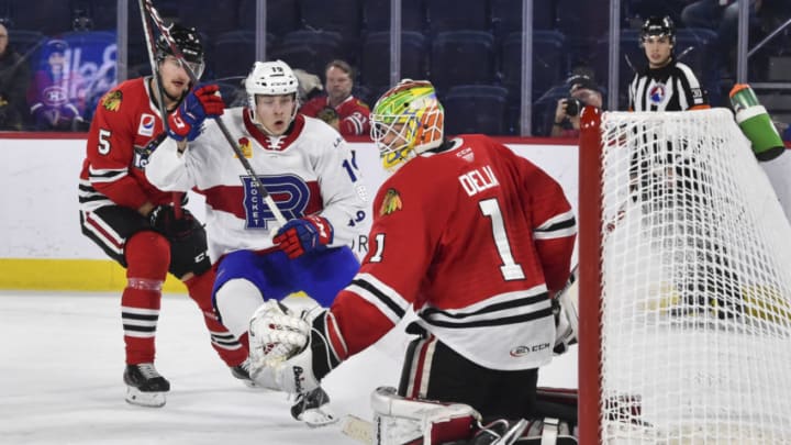 Collin Delia #1, Chicago Blackhawks (Photo by Minas Panagiotakis/Getty Images)