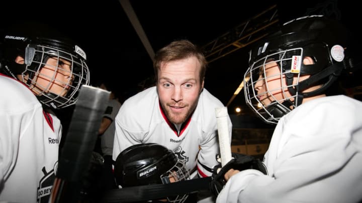 CHICAGO, IL - MAY 04: (C) NHL Alumni Bryan Bickell attends Sheraton Hotels