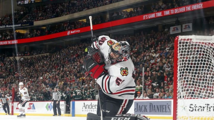 ST. PAUL, MN - NOVEMBER 4: Corey Crawford