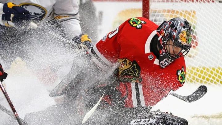 CHICAGO, IL - DECEMBER 08: Corey Crawford