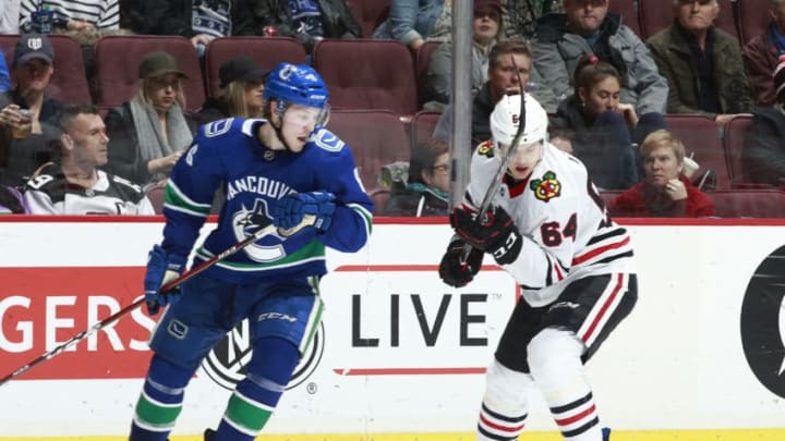 VANCOUVER, BC - DECEMBER 28: Brock Boeser