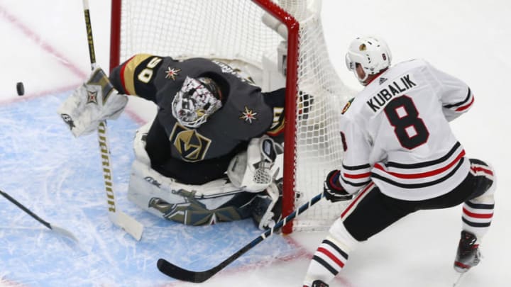 Dominik Kubalik #8, Chicago Blackhawks (Photo by Jeff Vinnick/Getty Images)