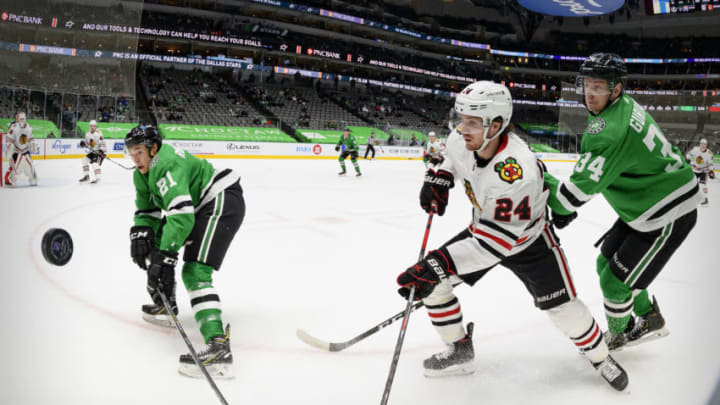 Chicago Blackhawks, Pius Suter Mandatory Credit: Jerome Miron-USA TODAY Sports