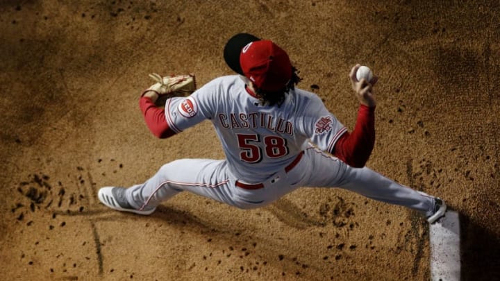 MIAMI, FLORIDA - AUGUST 27: Luis Castillo #58 of the Cincinnati Reds (Photo by Michael Reaves/Getty Images)