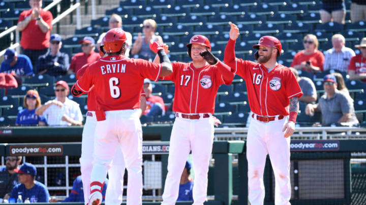 GOODYEAR, ARIZONA - FEBRUARY 24: Phillip Ervin #6 of the Cincinnati Reds (Photo by Norm Hall/Getty Images)