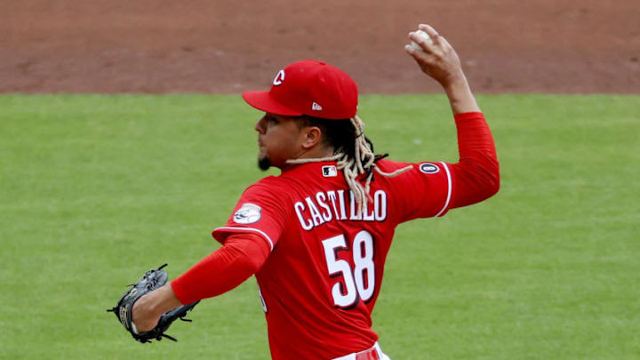 CINCINNATI, OHIO - MAY 23: Luis Castillo #58 of the Cincinnati Reds pitches in the first inning. (Photo by Dylan Buell/Getty Images) CINCINNATI, OHIO - MAY 23: Luis Castillo #58 of the Cincinnati Reds pitches in the first inning. (Photo by Dylan Buell/Getty Images)