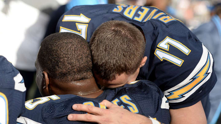 SAN DIEGO, CA - JANUARY 01: Quarterback Philip Rivers SAN DIEGO, CA - JANUARY 01: Quarterback Philip Rivers
