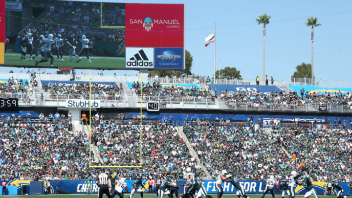 CARSON, CA - OCTOBER 01: A genreral view during the game between the Los Angeles Chargers and the Philadelphia Eagles at StubHub Center on October 1, 2017 in Carson, California. (Photo by Stephen Dunn/Getty Images)