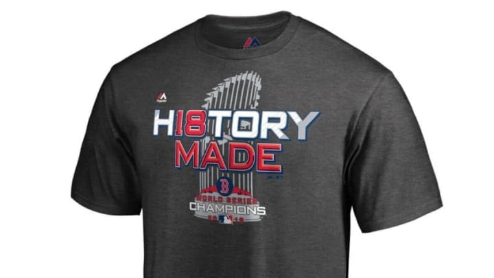 Boston Red Sox Majestic 2018 World Series Champions Locker Room T-Shirt -  Red