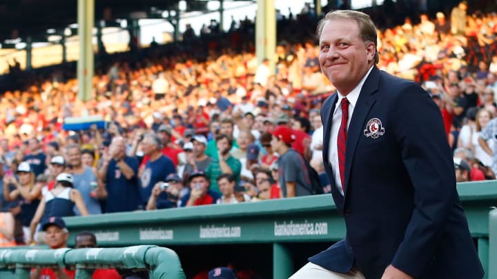 BOSTON, MA – AUGUST 03: Former Boston Red Sox pitcher Curt Schilling. (Photo by Jared Wickerham/Getty Images)