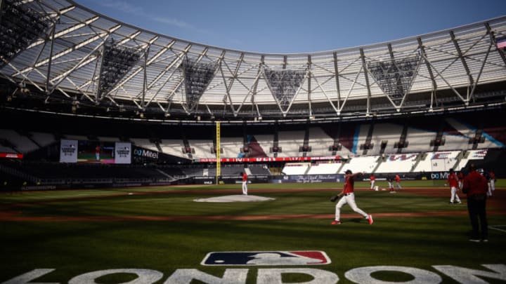 LONDON, ENGLAND - JUNE 28: General view of the London Stadium on June 28, 2019 in London, England. The New York Yankees are playing the Boston Red Sox this weekend in the first Major League Baseball game to be held in Europe. (Photo by Peter Summers/Getty Images)