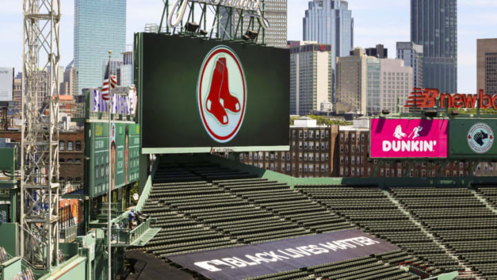 BOSTON, MA - JULY 26: A general view before the game between the Boston Red Sox and then Baltimore Orioles at Fenway Park on July 26, 2020 in Boston, Massachusetts. (Photo by Adam Glanzman/Getty Images)