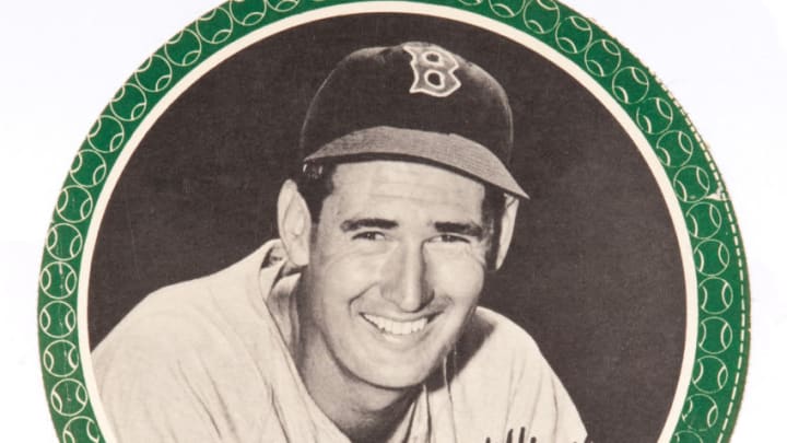 UNSPECIFIED - UNDATED: Boston Red Sox Ted Williams featured on a 1950's baseball premium. (Sports Studio Photos/Getty Images)