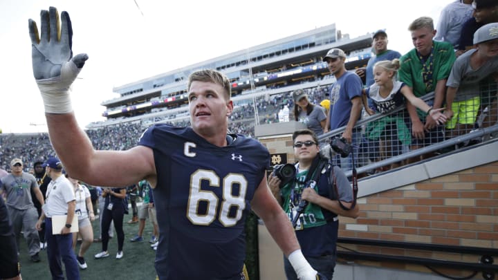 SOUTH BEND, IN - SEPTEMBER 02: Mike McGlinchey