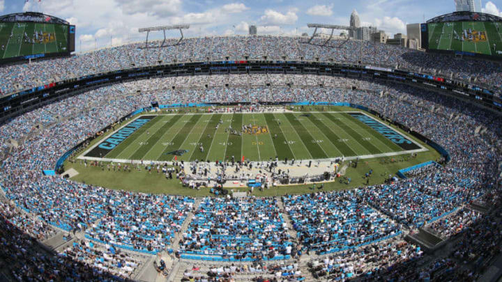 CHARLOTTE, NC - SEPTEMBER 20: A general view of the Houston Texans versus Carolina Panthers during their game at Bank of America Stadium on September 20, 2015 in Charlotte, North Carolina. (Photo by Streeter Lecka/Getty Images)