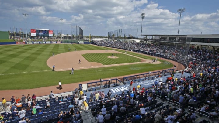 WEST PALM BEACH, FL - MARCH 19: A general view of The Ballpark of the Palm Beaches during the spring training game between the Houston Astros and the New York Yankees on March 19, 2017 in West Palm Beach, Florida. The Yankees defeated the Astros 6-4. (Photo by Joel Auerbach/Getty Images)