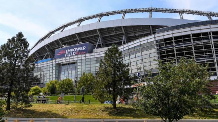 DENVER, CO - SEPTEMBER 15: A general view of the exterior of Empower Field at Mile High before a game between the Denver Broncos and the Chicago Bears on September 15, 2019 in Denver, Colorado. (Photo by Dustin Bradford/Getty Images)