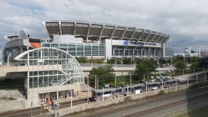 CLEVELAND, OH - SEPTEMBER 14: A genera view of FirstEnergy Stadium prior to the game between the Cleveland Browns and the New Orleans Saints on September 14, 2014 in Cleveland, Ohio. (Photo by Jason Miller/Getty Images)