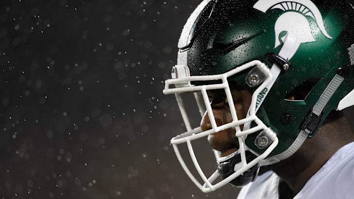 MINNEAPOLIS, MN – OCTOBER 14: David Dowell #6 of the Michigan State Spartans looks on before the game against the Minnesota Golden Gophers on October 14, 2017 at TCF Bank Stadium in Minneapolis, Minnesota. (Photo by Hannah Foslien/Getty Images)