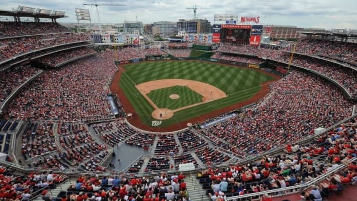 May 29, 2016; Washington, DC, USA; General view of Nationals Park during the game between the Washington Nationals and the St. Louis Cardinals. Mandatory Credit: Brad Mills-USA TODAY Sports