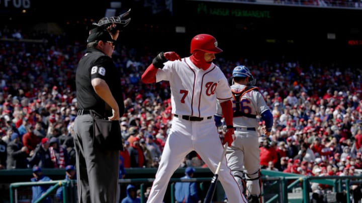 WASHINGTON, DC - APRIL 05: Trea Turner