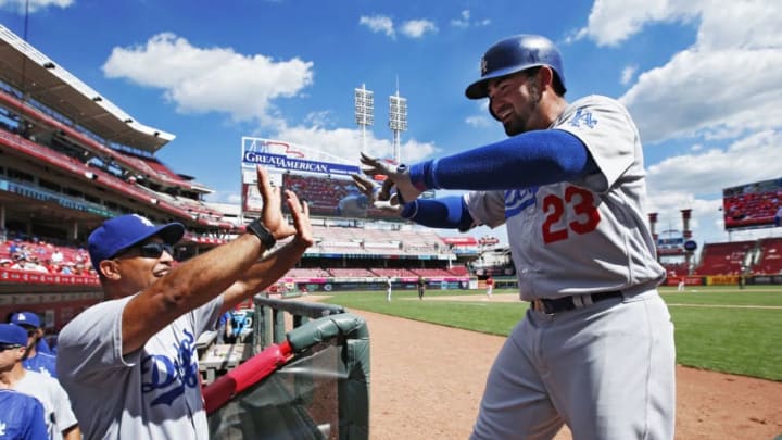 CINCINNATI, OH - AUGUST 22: Adrian Gonzalez