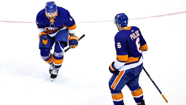 Mathew Barzal #13 of the New York Islanders (Photo by Elsa/Getty Images) Mathew Barzal #13 of the New York Islanders (Photo by Elsa/Getty Images)