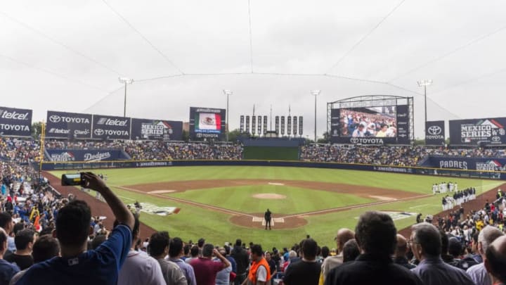 MONTERREY, MEXICO - MAY 05: General view of the Estadio de Beisbol Monterrey prior the MLB game between the San Diego Padres and the Los Angeles Dodgers at Estadio de Beisbol Monterrey on May 5, 2018 in Monterrey, Mexico. Padres defeated the Dodgers 7-4.(Photo by Azael Rodriguez/Getty Images)
