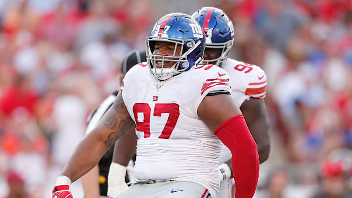 Dexter Lawrence #97 of the NY Giants (Photo by Michael Reaves/Getty Images)