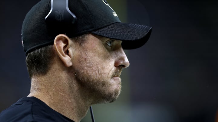 NEW ORLEANS, LOUISIANA – AUGUST 26: Defensive line head coach Ryan Nielsen of the New Orleans Saints stands on the field during the second quarter of an NFL preseason game against the Los Angeles Chargers at Caesars Superdome on August 26, 2022 in New Orleans, Louisiana. (Photo by Sean Gardner/Getty Images)