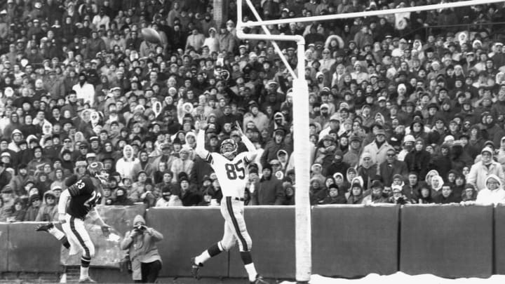 Del Shofner #85 of the New York Giants Photo by Robert Riger/Getty Images)
