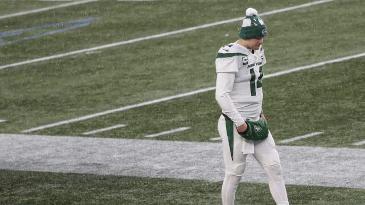 New York Jets quarterback Sam Darnold (Mandatory Credit: Winslow Townson-USA TODAY Sports)