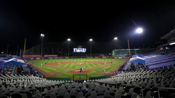 BUFFALO, NEW YORK - SEPTEMBER 09: A general view of Sahlen Field during a game between the Toronto Blue Jays and the New York Yankees on September 09, 2020 in Buffalo, New York. The Blue Jays are the home team and are playing their home games in Buffalo due to the Canadian government’s policy on the coronavirus (COVID-19). (Photo by Bryan M. Bennett/Getty Images)